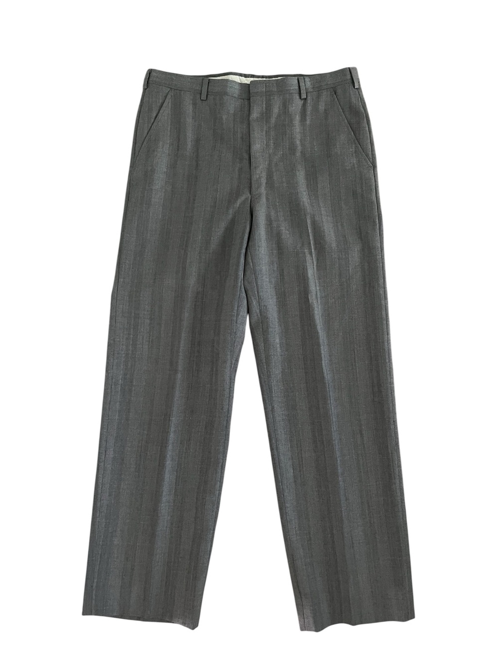 Vintage Christian Dior Monsieur Men’s Gray Striped Two-Piece Suit Business 40R - Picture 3 of 16